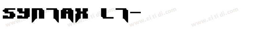 Syntax LT字体转换
